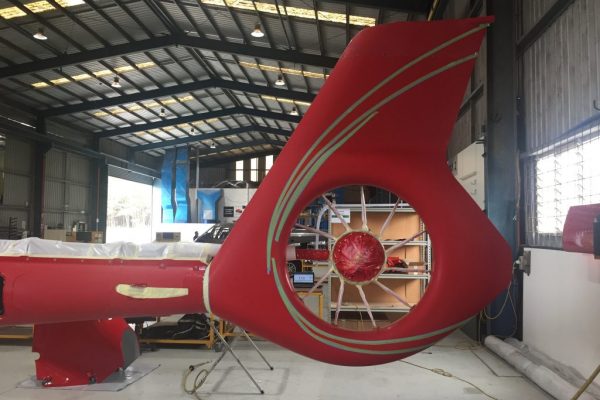 H130 Fenestron Paint Masking